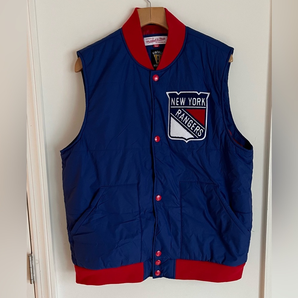 New York Rangers Mitchell and Ness Vest